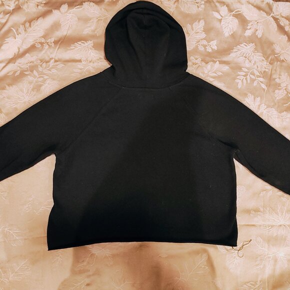 Coca Cola Black Snow Flake Winter Polar Bear Crop Hoodie, Size M, Like New! - Picture 4 of 5